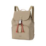 Mochila-de-color-beige-en-material-de-tela-poliester-con-m�ltiples-compartimientos.