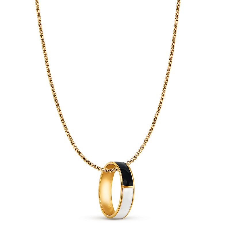 Collar-con-dije-de-aro-ba�ado-en-oro-de-24K