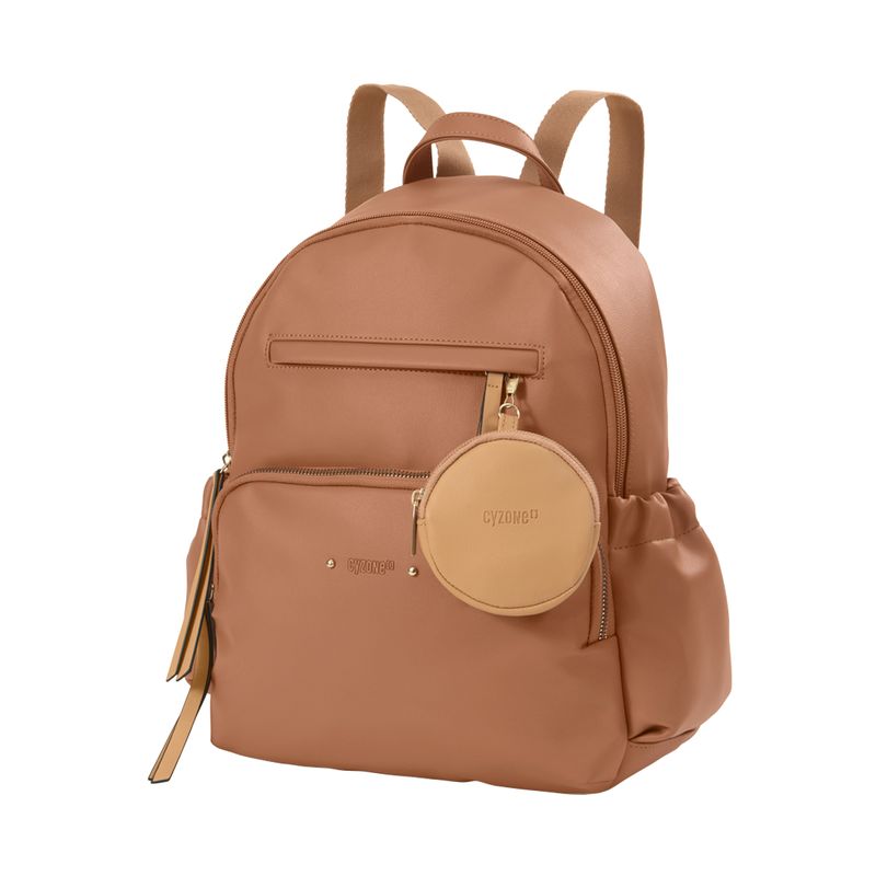 Mochila store marron mujer