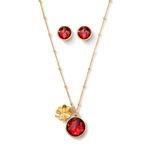 collar-y-aretes-dorados-con-cristales-rojos-ba�ados-en-oro-de-24k