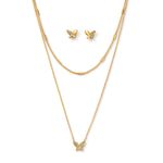 Juego-collar---aretes-ba�ados-en-oro