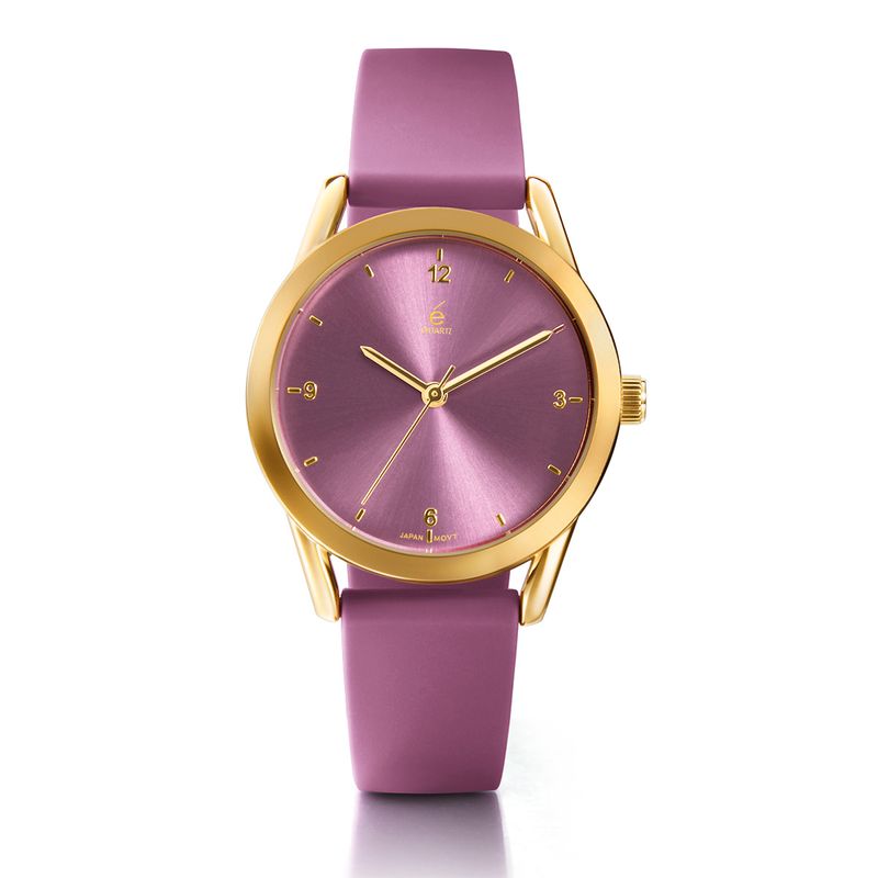 reloj-para-mujer-rosado-con-correa-de-silicona-y-detalles-dorados