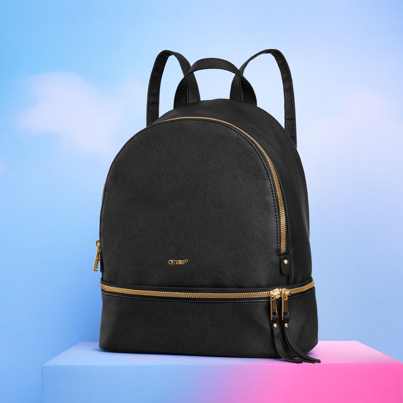 Mochila piel negra mujer deals