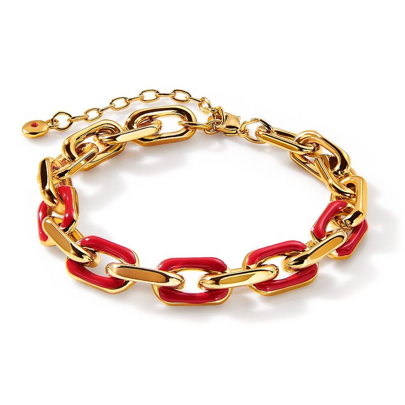 pulsera-dorada-con-rojo-marca-esika-accesorios-dorados