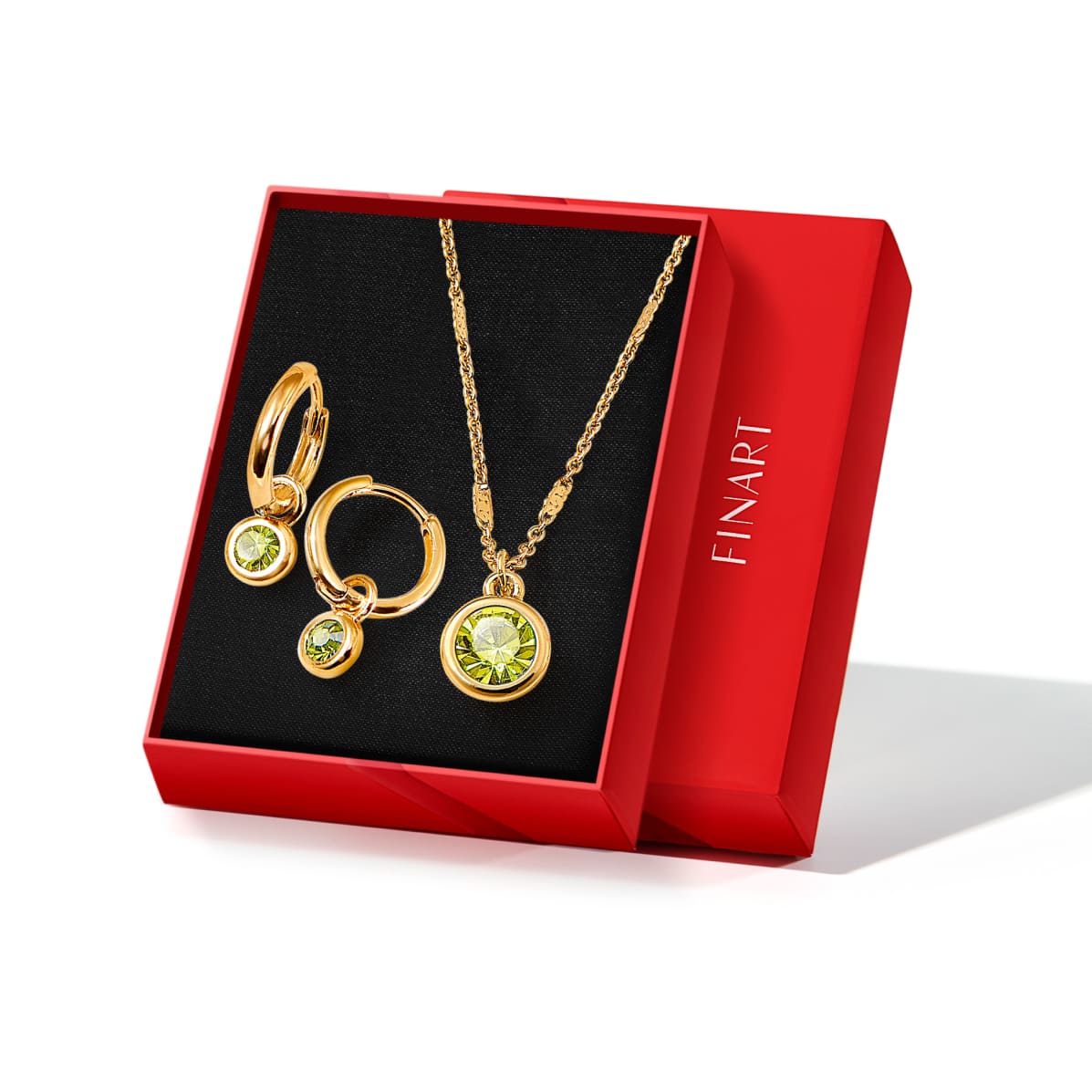 Orecchini pendenti in peridoto, argento sterling 925, pietra