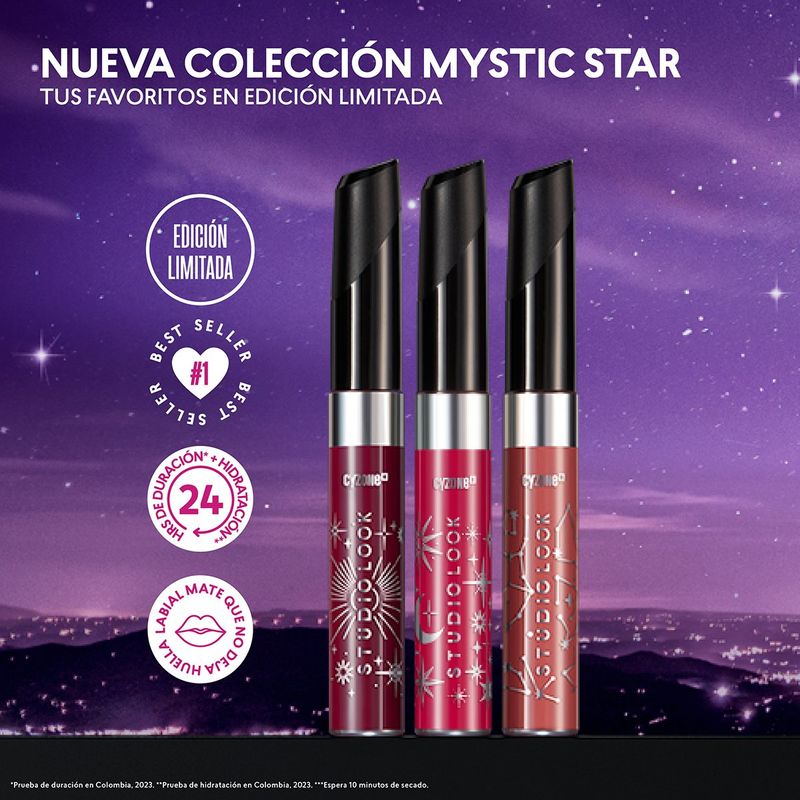 Set-de-3-tonos-del-Labial-Mate-de-Edicion-Limitada-Mystic-Stars-en-Sangria-Deep-Red-y-Blossom-Nude