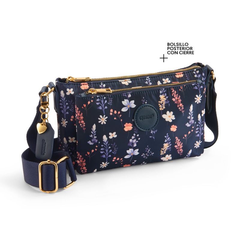 Mini-morral-para-mujer-Atlas-en-poliester-con-compartimientos-y-asa-regulable.-Chic-y-funcional