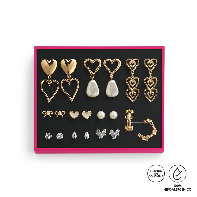 Set-de-10-aretes-dorados-con-perlas-acrilicas.-Elegantes-romanticos-y-perfectos-para-San-Valentin.