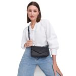 Mini-bolso-Marcia--elegante-tipo-cuero-negro-asa-ajustable-tarjeteros-monedero-versatil.